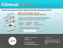 Tablet Screenshot of clinical-rounds.com